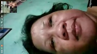 indonesian - video call bersama mami iroh bbw stw chubby
