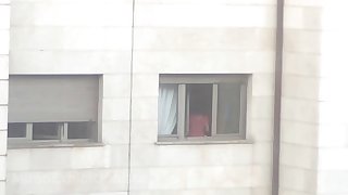 my student neighbor window voyeur 003. she seems horny today